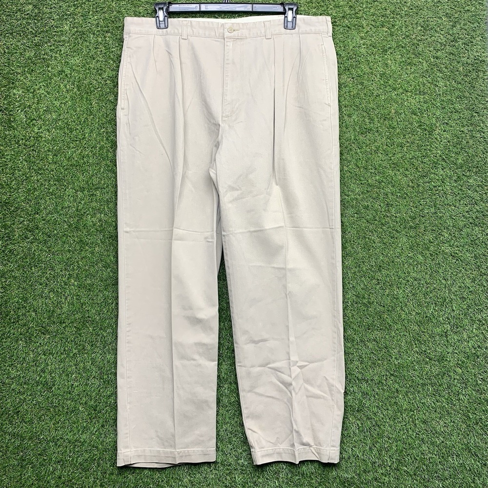 Polo Ralph Lauren Pants Mens 40x30 Beige Corduroy Chino Classic Fit Slacks 90s